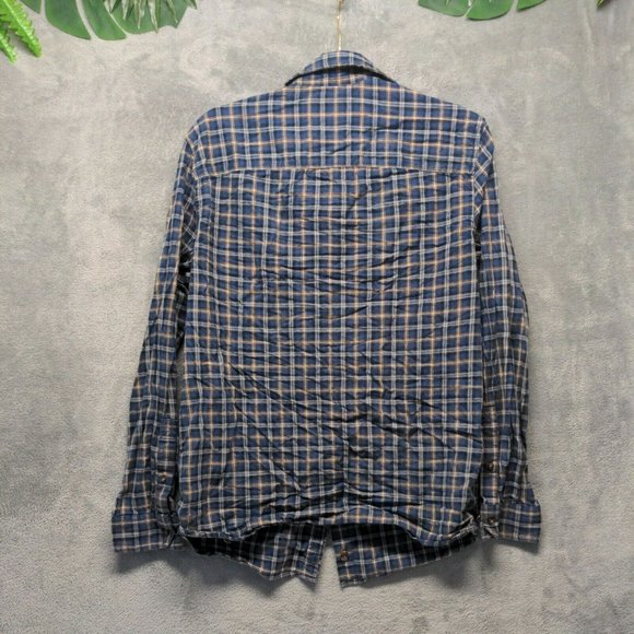 🍑GOODFELLOW Men Shirt Fall Button-Up Pocket Casual Plaid MEDIUM - Picture 9 of 11